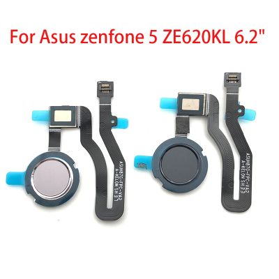 สำหรับ Asus Zenfone 5 ZE620KL 6.2 "โฮมปุ่มลายนิ้วมือ ID สายเคเบิลแบบยืดหยุ่นเซนเซอร์ริบบิ้นอะไหล่ทดแทน LPX3765ชิ้นส่วนอะไหล่