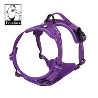 Truelove No Pull Padded Pet Dog Harness 3M Reflective Nylon Front Range Vest Harness for Dogs Adjustable Straps Bulldog Pug