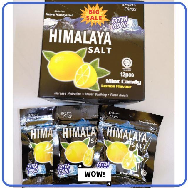 Himalaya Salt Sports Candy - Extra Cool Lemon 15gx12s | Throat Soothing