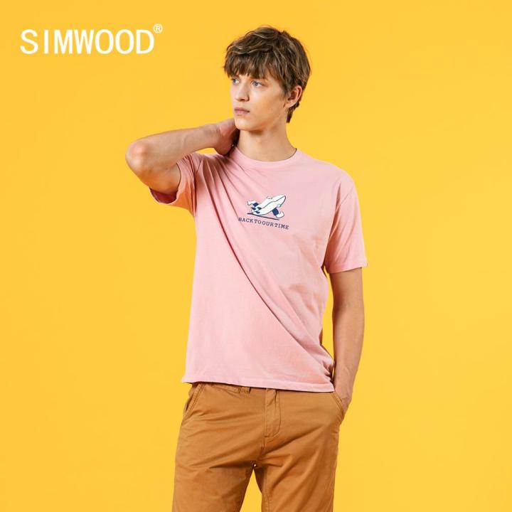 simwood-เสื้อยืด2023-musim-panas-baru-lelaki-top-cetak-lucu-plus-saiz-100-kapas-nipis-bernafas-tees-kuberalitinggi-sj170712