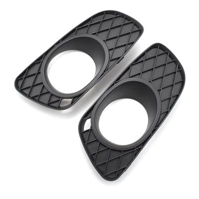 2 PCS Bumper Fog Light Grille Protective Cover Fog Lamp Foglight Frame Hood Replacement Parts for SMART FORTWO 451 2008-2012