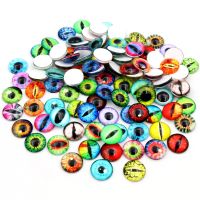 100pcs 50 pairs Eyes Hot Sale 6mm 8mm 10mm 12mm Photo Glass Cabochons Making Accessories