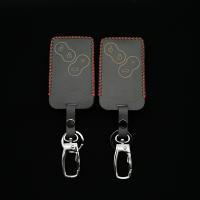 ✇❈✺ Hot Sale Style Leather Car Key Case For Renault Clio Logan Megane 2 3 Koleos Scenery Card 4 Button Smart Remote Control Cover