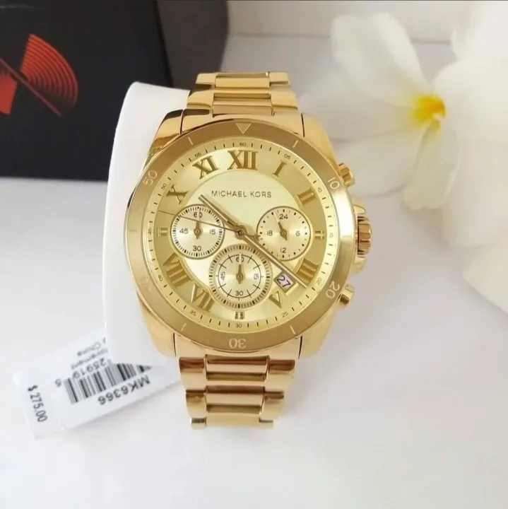 Michael Kors MK6366 Camille Chronograph GoldTone Ladies Watch With 1