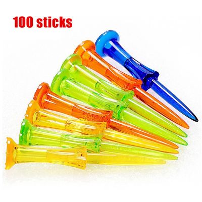 100PCS Golf Tee Nails Portable Golf Training Tees Holder Reusable Reduction for Golfer Practice Supplies Low Resistance