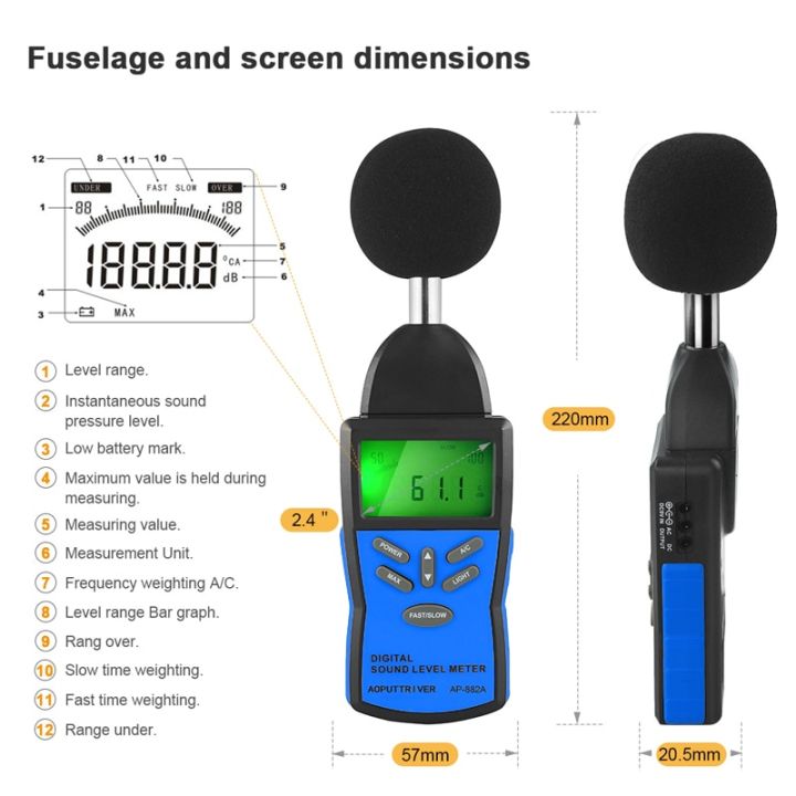 digital-sound-level-meter-decibel-meter-pressure-level-reader-spl-with-30-130db-noise-audio-volume-monitoring-test-db-decibels-sound-measurement