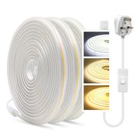 220V COB LED Strip 10M 20M High Density CRI 90 Flexible IP67 Waterproof 288LEDs/M Tape Diode Light 3000K 4000K 6000K LED Strip Lighting