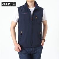 CODLiang Te JEEP SPIRIT 1941 ESTD Mens Outdoor Casual Spring And Autumn Fishing Vest