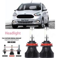 หลอดไฟหน้ารถยนต์ LED LAI 40w 6000k สีขาว สําหรับ FORD KA III 2014-2023 2PCS