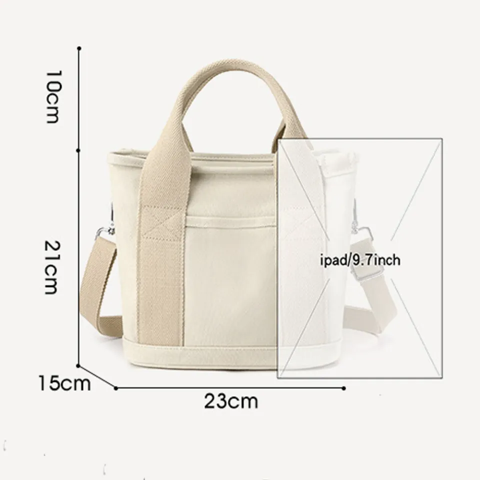 Small Tote Bag with Zipper Tote Bag for Women Canvas Crossbody Bag Shoulder Bag Satchel Hobo Bag Messenger Bag 2023