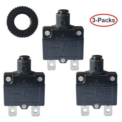 3 pcs Kuoyuh circuit breaker switch 88 series 3A 5A 6A 8A 10A 12A 15A 16A  18A 20A 25A resettable thermal motor protection Replacement Parts