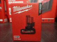 Milwaukee M12 HB5 (รุ่นใหม่) เเบตเตอร์รี่ 12 โวลท์ M12 ขนาด 5.0 Ah