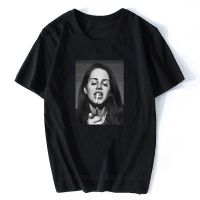 เสื้อยืดคอกลมเสื้อยืดลําลอง แขนสั้น คอกลม พิมพ์ลาย Aesthetic Lana Del Rey เซ็กซี่ พลัสไซซ์ สีขาว คุณภาพสูง แฟชั่นฤดูร้อน สไตล์ฮาราจูก S-5XL