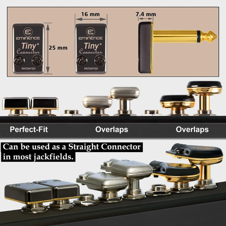 worlds-best-cables-4-units-2-foot-pedal-effects-patch-instrument-cable-custom-made-using-mogami-2319-wire-amp-eminence-tiny-gold-plated-angled-ts-connectors