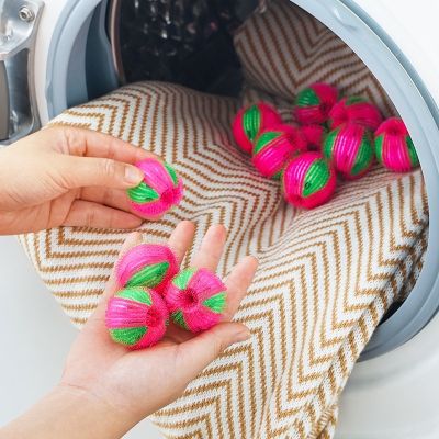 [Featured] อุปกรณ์ลูกบอลซักผ้า กําจัดขนสัตว์เลี้ยง สุนัข แมว ใช้ซ้ําได้ 5211033♧▥☎