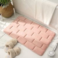 【cw】 Inyahome Non Rugs Pink Mats Memory Foam Rug Esteira Ultra Absorvente