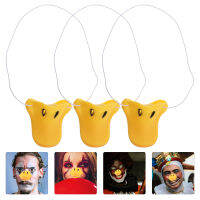 BLENASHOP 3PCS Simulation Party Noses เครื่องแต่งกายสัตว์น่ารักอุปกรณ์ประกอบฉากสวมหน้ากากจมูกเป็ด