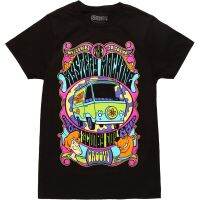 Adultscooby T-Shirts Doo Men Groovy Psychedelic Mystery Machine Adult T-Shirt Summer Mens 100% Cotton Round Neck Short Sleeve T-Shirt