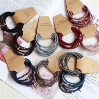 【YF】 6PCS Women Elastic Hair Bands Scrunchie Ponytail Holder Organza Hairbands Set Ropes Ties Girls Accessories