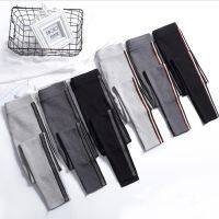 【VV】 2023 Cotton Leggings Waist Side Stripes Sporting Pants