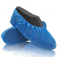 SHOES COVER PE - Blue ถุงคลุมรองเท้าพลาสติก PE - สีฟ้า ขนาด 14", 16" (สินค้าพร้อมส่ง)