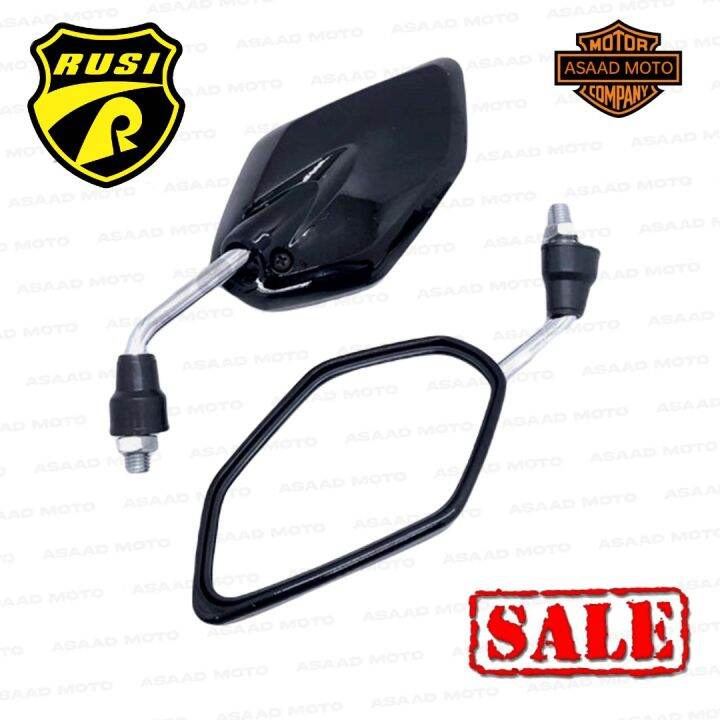 RUSI DL 125 Side Mirror For SUZUKI Universal GLOSS BLACK MIRROR MINI ...