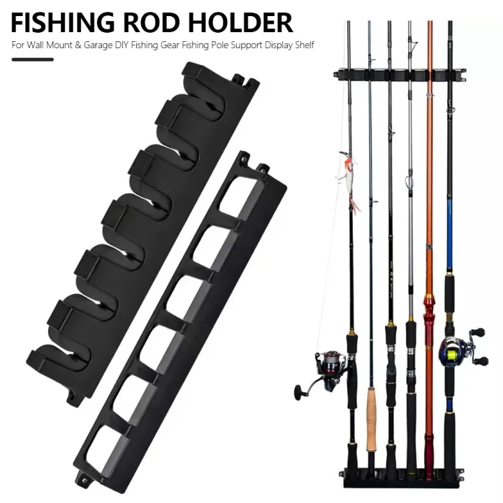 diy wall mount fishing rod holder