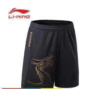 กางเกงขาสั้นลายกีฬาปิงปอง Li Ning ใหม่สำหรับฤดูร้อนสำหรับทั้งหญิงและชาย2023แห้งเร็วฝึกซ้อมวิ่งกลางแจ้งกางเกงกีฬาขาสั้นแข่งขันระบายอากาศดูดซับเหงื่อ