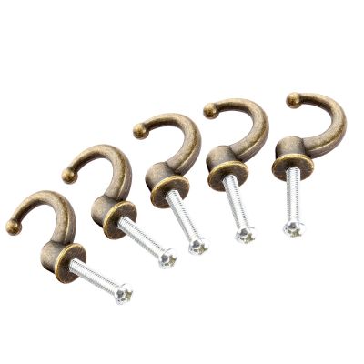 【LF】 Suporte de porta bronze antigo ganchos parede pequenos para joias caixa madeira banheiro chapéu chaveiro toalhas casaco hardware móveis 5 peças