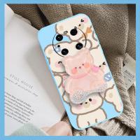 Liquid silicone shell cute Phone Case For Huawei Mate40 Pro dustproof protective case Anti-fall Glitter Cartoon
