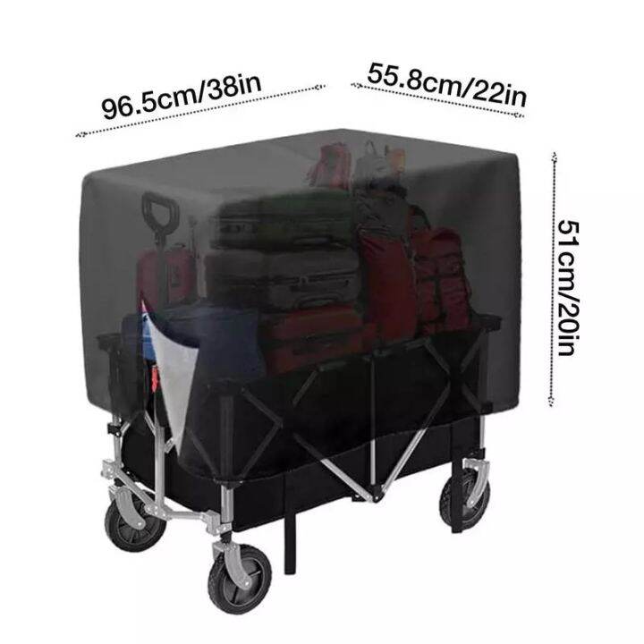 folding-waggon-cover-collapsible-cart-cover-heavy-duty-protective-cover-38-l-x-22-w-x-20-h-600d-oxford-waggon-rain-cover