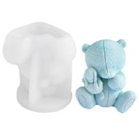Bear Ice Mold Cute 3D Bear Scented Candle Mold Bear Silicone Mold for DIY Drink Ice Coffee Juice Cocktail Candy Soap Candle Chocolate Christmas Party Gift admired