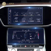 สำหรับ Audi A7 C8 2019-2023รถ GPS นำทางฟิล์มหน้าจอ LCD กระจกนิรภัยป้องกันฟิล์ม Anti-Scratch ฟิล์มอุปกรณ์เสริม2PCS