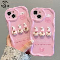 เคส OPPO A78 A98 A57 4G A55 A77S A12 F9 A95 A54 A15 A94 A93 A96 4F A76 5F Reno Reno Pro A3S น่ารักสีชมพูอัลปาก้าสาวซิลิโคน A17