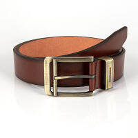 Square Buckle Black Brown Red Coffee Mens Fashion Belt