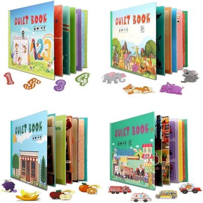 Quiet Book Magic Sticker Toy Baby Educational Montessori Early Education Children Enlightenment Cognitive Material Package
