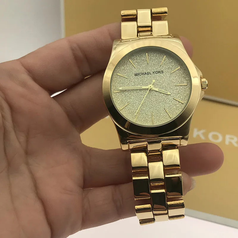 MICHAEL KORS Watch For Women Original Pawnable Gold MICHAEL KORS Watch For  Men Pawnable Gold MK Watch For Men Waterproof MK Digital Wrist Watch For  Women Stainless Steel Sports Smart Watch Digital