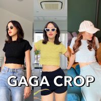 GAGA CROP ? เสื้อครอปน่ารักๆ กิมมิกเนื้อผ้าสุดเทรนด์เนื้อนิ่มใส่สบาย เอวลอยชิคๆใส่แซ่บๆ