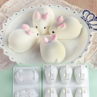 Bunny Pig Silicone Baking Mold / Mousse Dessert Jelly Baking Candy Chocolate Ice Cream Cutting Molds / Wedding Festival Parties and DIY Handmade Bakin