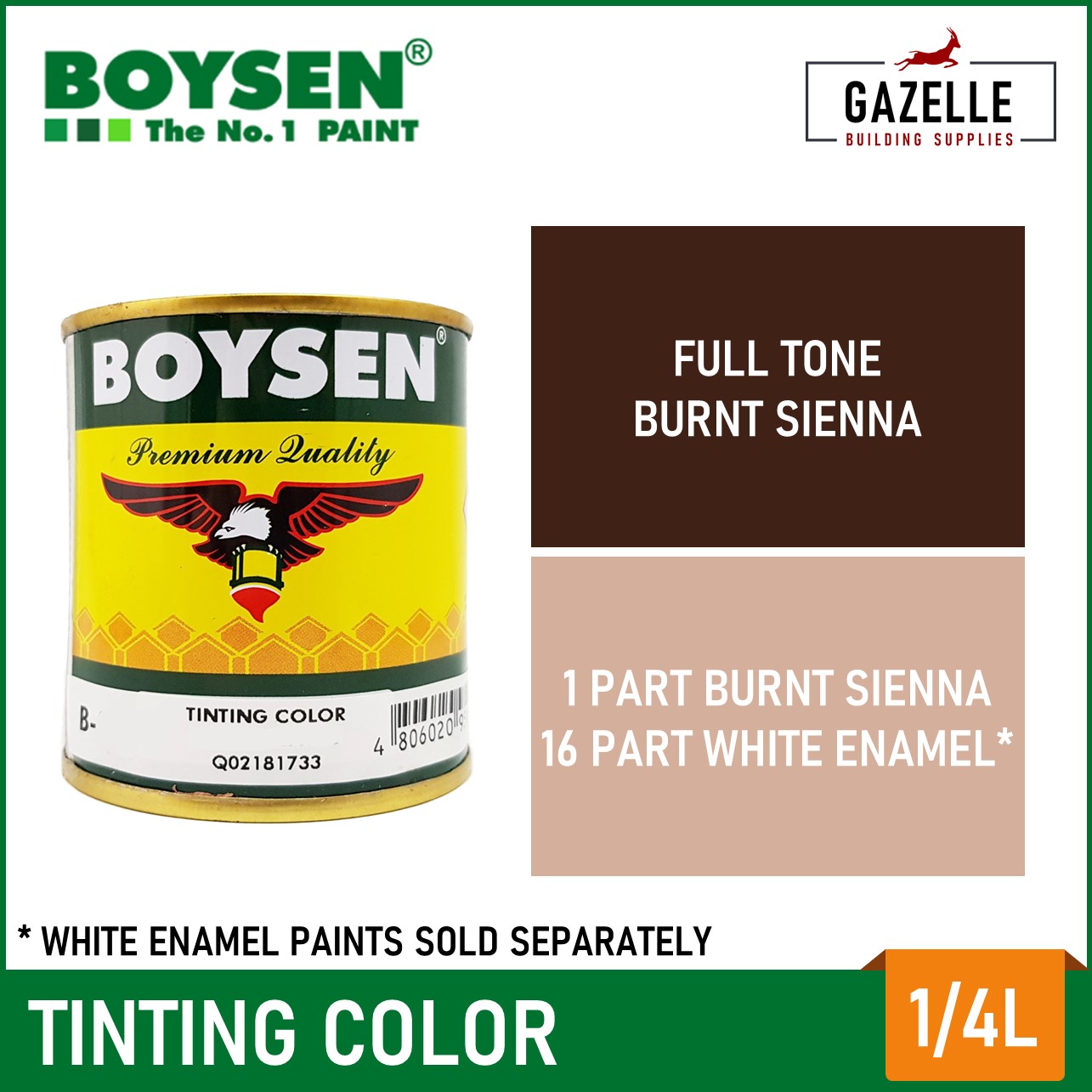 Tints-All Colorant Burnt Sienna 