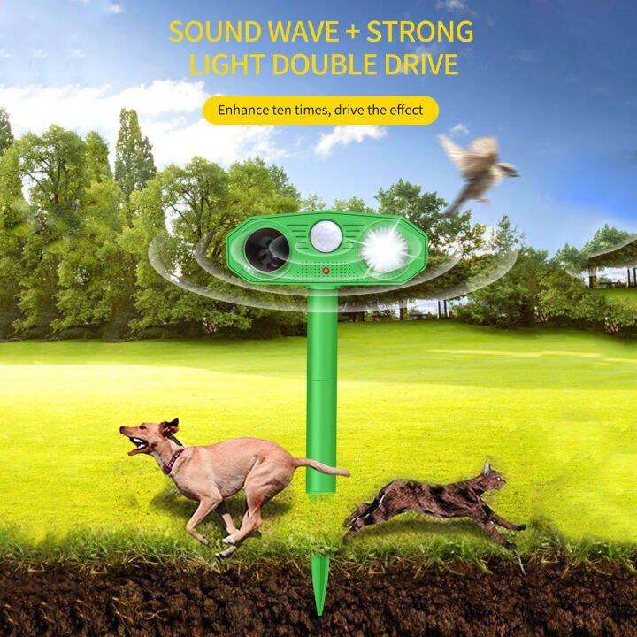 เครื่องไล่แมลงพลังงานแสงอาทิตย์-ultrasonic-bird-repeller-พร้อม-motion-sensor-สำหรับ-outdoor-waterproof-yard-garden-farm-animal-repellent