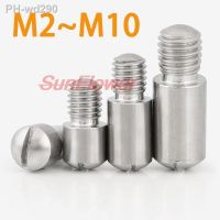 Slotted Headless Screws M2 M3M4 M5 M6M8 M10 Slotted Cylindrical Pin Dowel External Thread Locating Pin 304 Stainless Steel