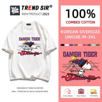 TrendSir ?พร้อมส่ง? เสื้อยืดโอเวอร์ไซส์ มาใหม่ วันธรรมดาว่างเวลาสะดวกสบายคุณภาพดี มี7สี M-3XL