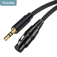 Jack 3.5mm to XLR Microphone Speakers Audio HiFi Cable XLR Female to 3 5 Jack Aux Mic Cord for Camcorders DSLR Cameras Amplifier Cables