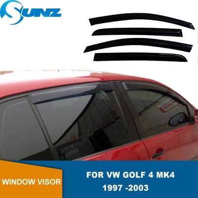 ม่านบังแดดหน้าต่างสำหรับ VW Golf 4 Mk4 1998 1999 2000 2001 2002 2003หน้าต่างด้านรถยนต์ช่องระบายอากาศที่บังแดดลมฝน