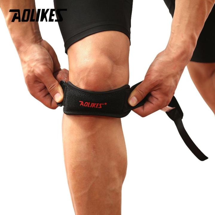 1pcs-สายรัดเข่าแบบปรับได้-patellar-tendon-ตัวป้องกันแรงดันสนับสนุน-slider-pad-rodilla-guard-แบดมินตันวิ่ง