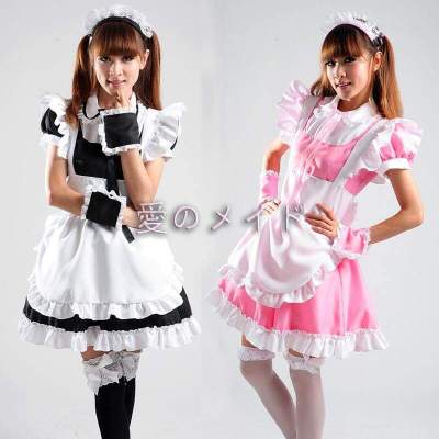 Lolita Cute Apron Maid Dress Meidofuku Uniform Outfits Anime Cosplay Costume for Princess Girl Sexy Maid Clothes