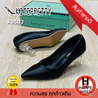 ?ส่งเร็ว?ส่งด่วน?สินค้าใหม่✨รองเท้าส้นสูงหญิง KITEPRETTY รุ่น K9593 ส้น 3 นิ้ว The charm is you สวย สวมใส่สบาย ทรงสวย