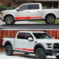 【Trusted】 Pick-Up รถบรรทุกรถด้านข้างลายด้านข้างกระโปรง D Ecals สำหรับฟอร์ดเรนเจอร์ F-350 F-450 F-650 4 × 4