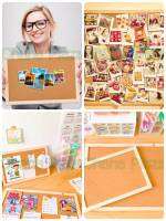 Pin Board บอร์ดปักหมุด กระดานไม้ก๊อก งานรีไซเคิล DIY ราคาดี น้ำหนักเบา ติดหมุดไม่ทะลุ ตกแต่งได้จริง ใช้งานได้จริง คุณภาพดี